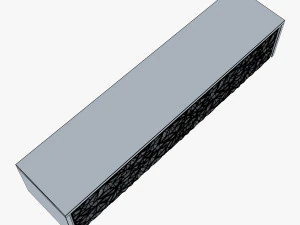 fendi tv console stand 3D Model