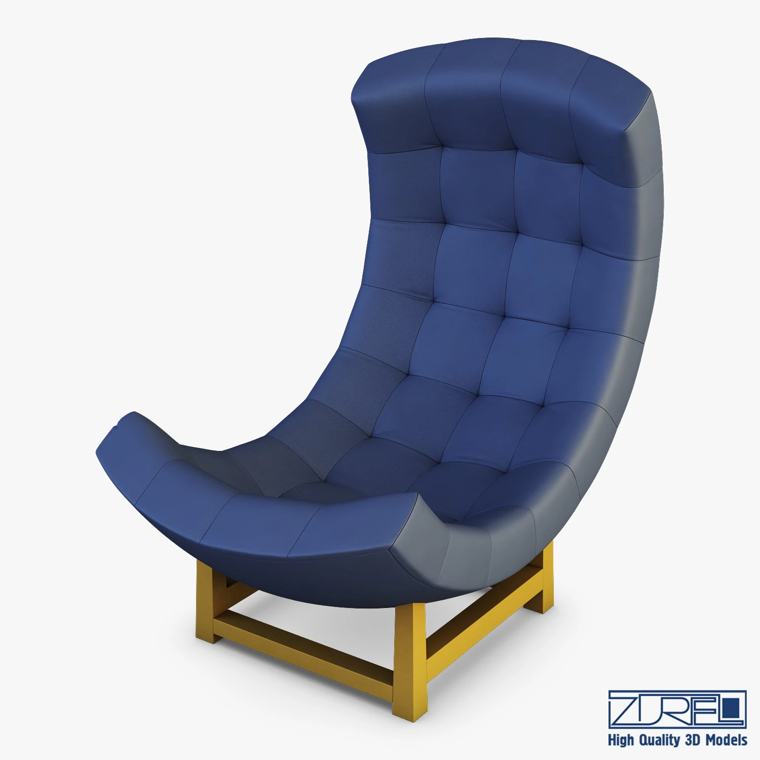 sill&oacute;n luna Modelo 3D .c4d .max .obj .3ds .fbx .stl .blend 