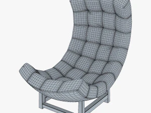 sill&oacute;n luna Modelo 3D