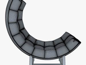 luna armchair Modelo 3D