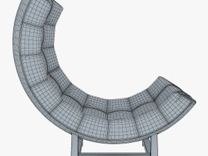 sill&oacute;n luna Modelo 3D