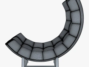 sill&oacute;n luna Modelo 3D