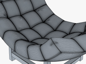 luna armchair Modelo 3D