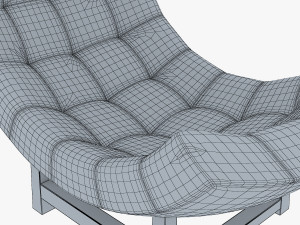 luna armchair Modelo 3D