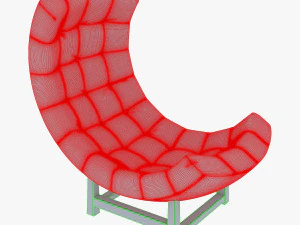 sill&oacute;n luna Modelo 3D