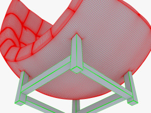 luna armchair Modelo 3D