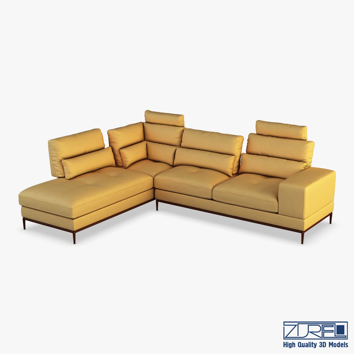 avocado sofa 3D Model .c4d .max .obj .3ds .fbx .stl .blend 