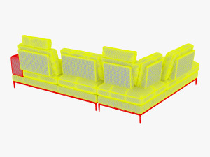 avocado sofa 3D Модель