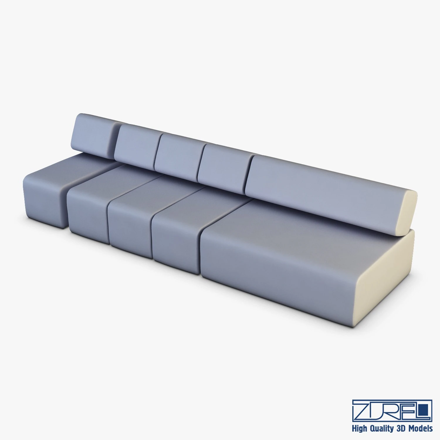 atollo sofa v 1 3D Model .c4d .max .obj .3ds .fbx .stl .blend 