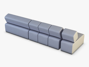 atollo sofa v 1 Modello 3D