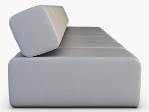 atollo sofa v 1 Modello 3D