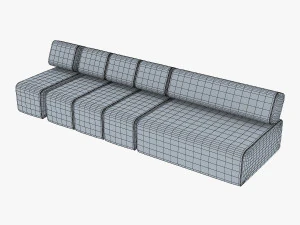 atollo sofa v 1 3D Model