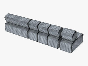 atollo sofa v 1 Modello 3D