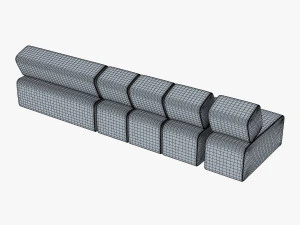 atollo sofa v 1 3D Model