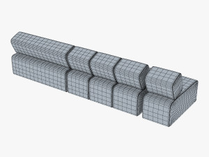 atollo sofa v 1 Modello 3D