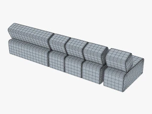 atollo sofa v 1 3D Model