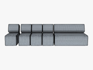 atollo sofa v 1 Modello 3D