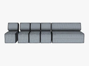 atollo sofa v 1 3D Model