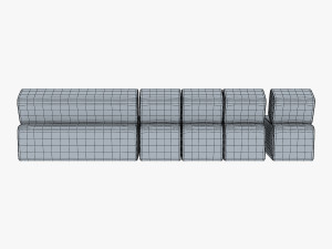 atollo sofa v 1 Modello 3D