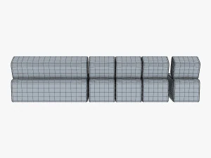 atollo sofa v 1 3D Model