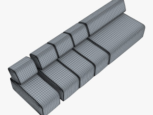 atollo sofa v 1 Modello 3D