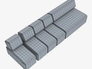 atollo sofa v 1 Modello 3D