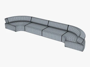 atollo sofa v 2 3D Model