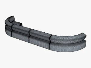 atollo sofa v 2 3D Model