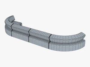 atollo sofa v 2 3D Model