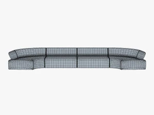atollo sofa v 2 3D Model
