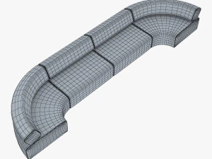 atollo sofa v 2 3D Model