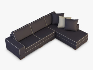 oscar sofa 3D मॉडल