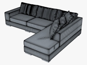 oscar sofa 3D मॉडल