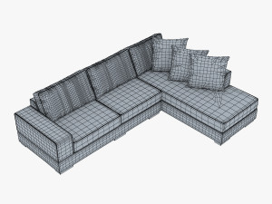 oscar sofa 3D मॉडल
