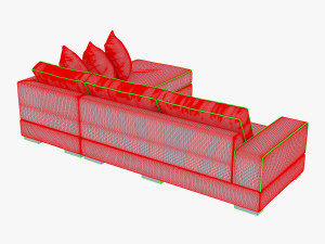 oscar sofa 3D मॉडल