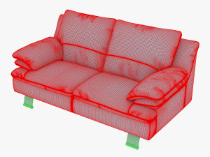 z742 sofa v 2 177cm Model 3D