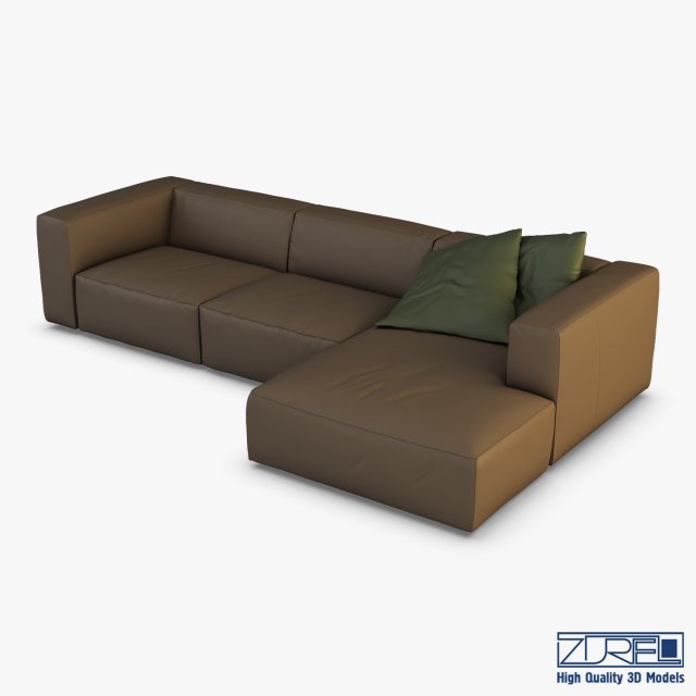 vogue sofa 3D Model .c4d .max .obj .3ds .fbx .stl .blend 