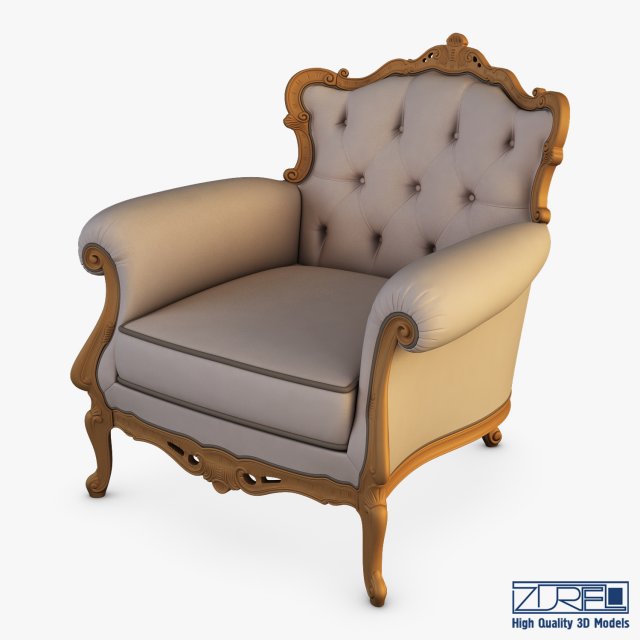 angelo cappellini austen armchair 3D Model .c4d .max .obj .3ds .fbx .stl .blend 