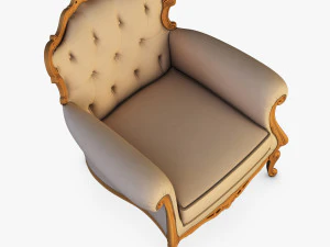 angelo cappellini austen armchair 3D Model