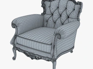 angelo cappellini austen armchair 3D Model