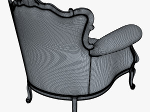 angelo cappellini austen armchair 3D Model