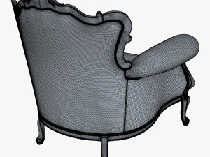 angelo cappellini austen armchair 3D Model