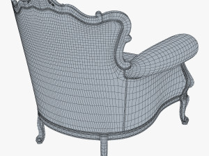 angelo cappellini austen armchair 3D Model