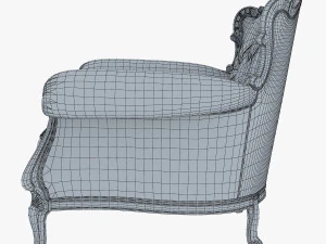 angelo cappellini austen armchair 3D Model