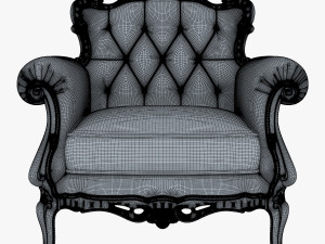 angelo cappellini austen armchair 3D Model
