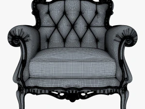 angelo cappellini austen armchair 3D Model