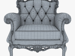 angelo cappellini austen armchair 3D Model