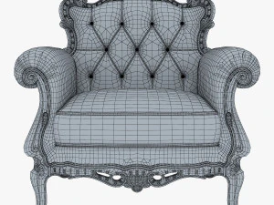 angelo cappellini austen armchair 3D Model