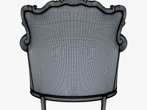 angelo cappellini austen armchair 3D Model