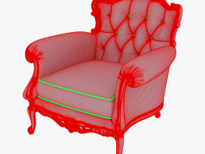 angelo cappellini austen armchair 3D Model